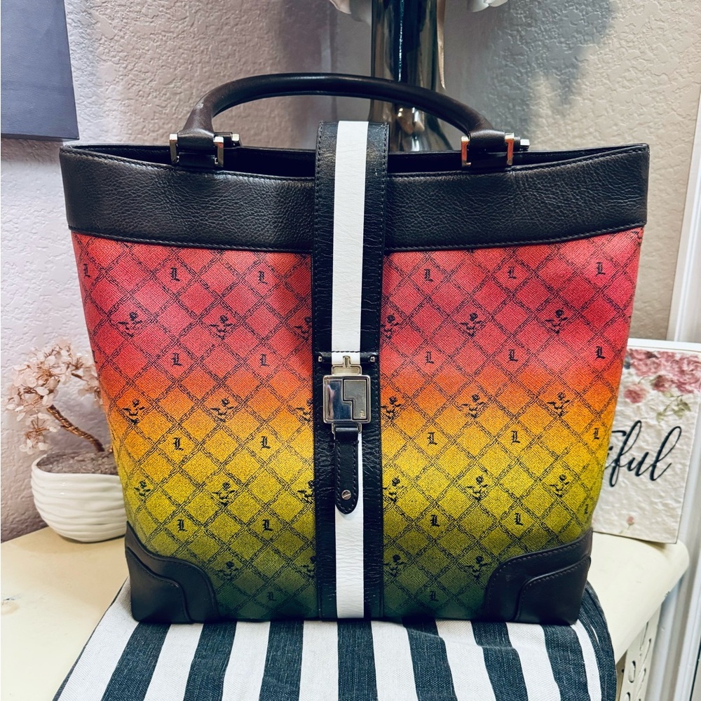 🐑🐑💋 Vintage L.A.M.B. Rasta Handbag by Gwen Stefani